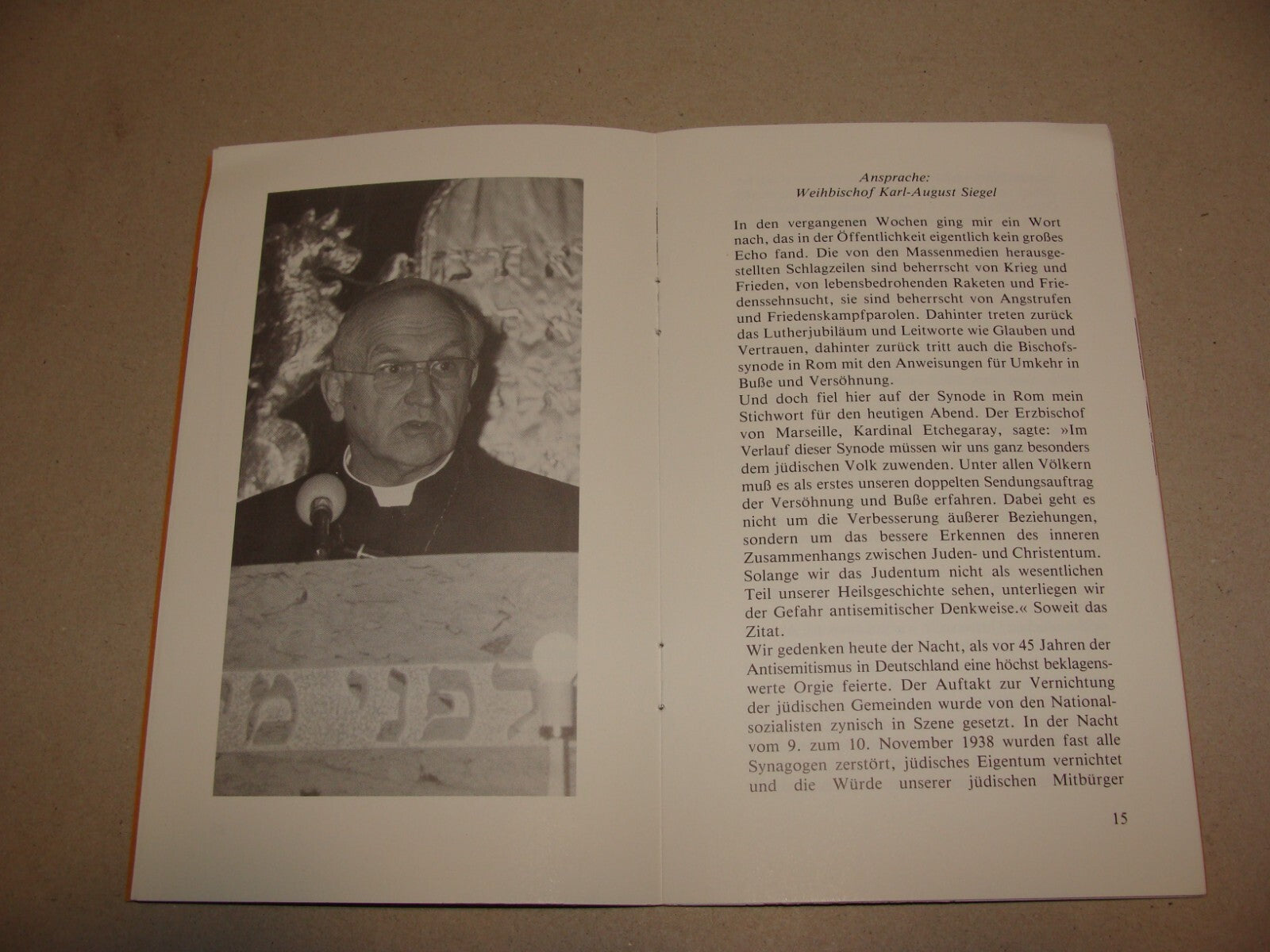 Germany Jewish Judaica German Hamburg Synagogue 1938 Kristallnacht 45 Years 1983