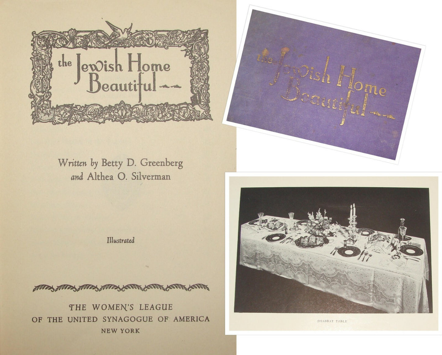 The Jewish Home Beautiful Women's League United Synagogue of America 1941 WW2