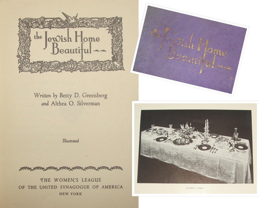 The Jewish Home Beautiful Women's League United Synagogue of America 1941 WW2