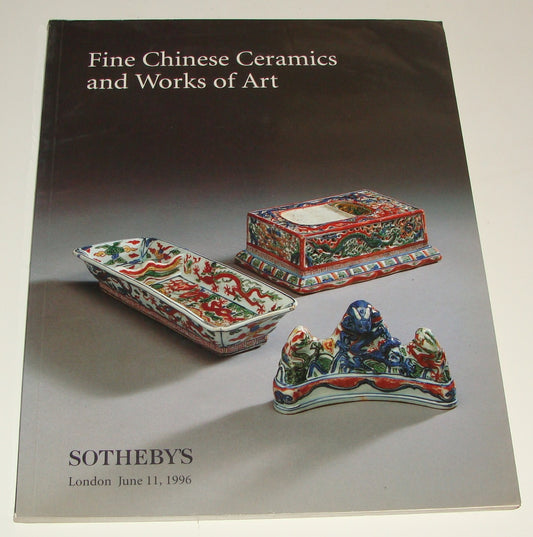 Catalog Sotheby's 1996 Fine Chinese Ceramics And Works of Art China