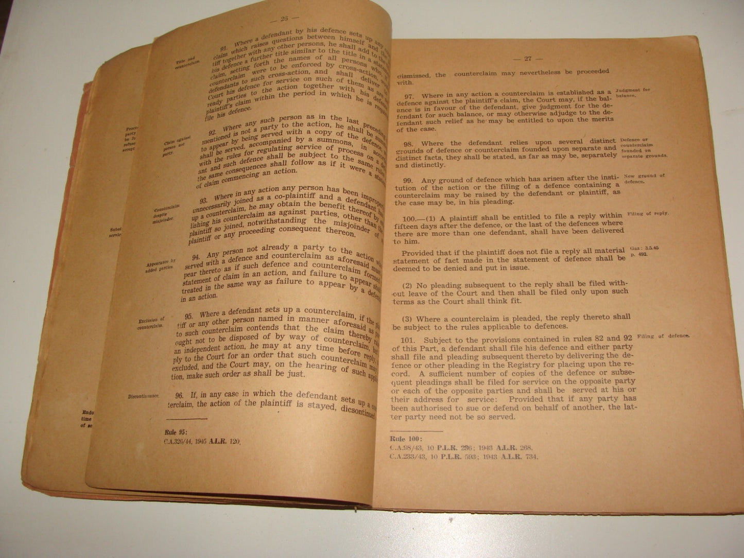 Pol 1945 RULES OF PROCEDURE IN CIVIL MATTERS COURTS OF PALESTINE British