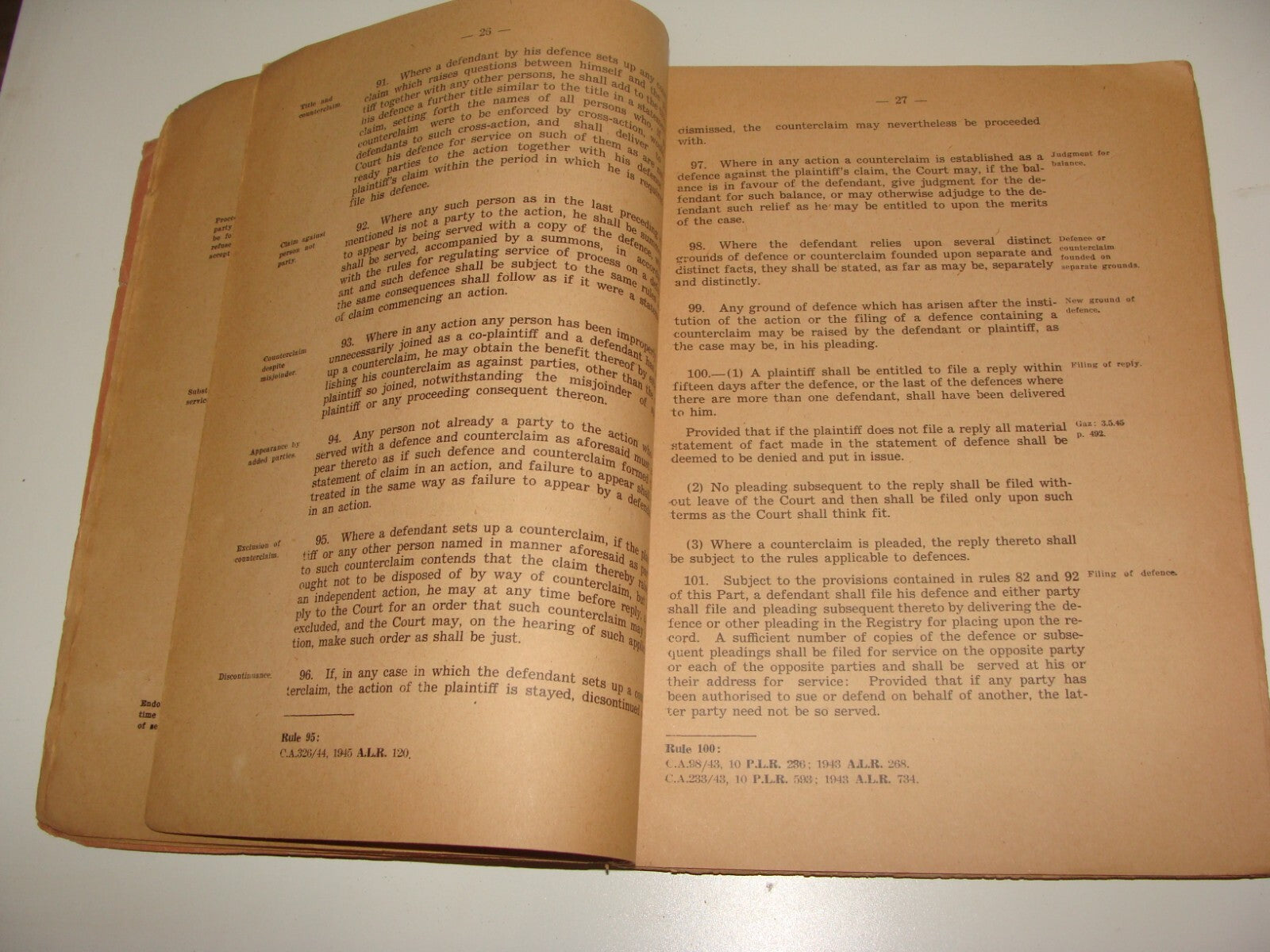 Pol 1945 RULES OF PROCEDURE IN CIVIL MATTERS COURTS OF PALESTINE British