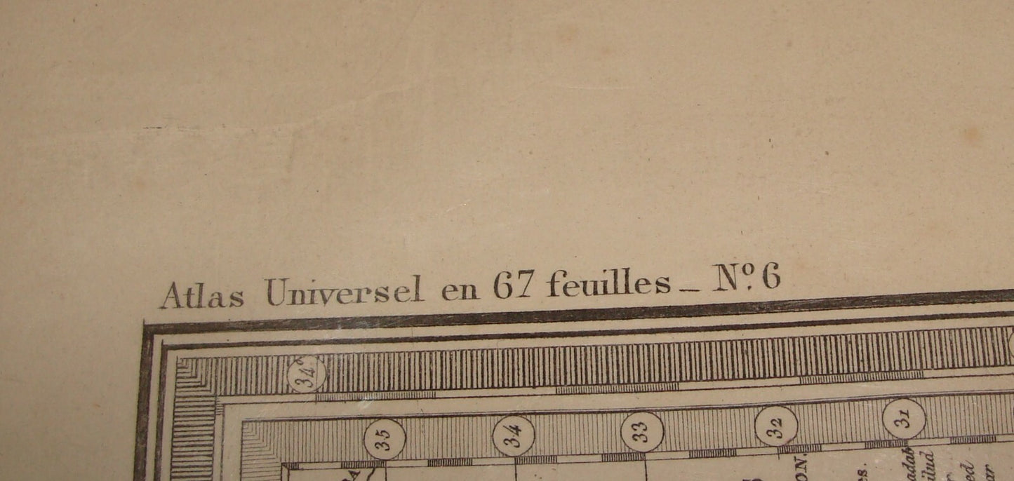 Map Palestine ANTIQUE c. 1875 Roman Holy Land Andre Brue