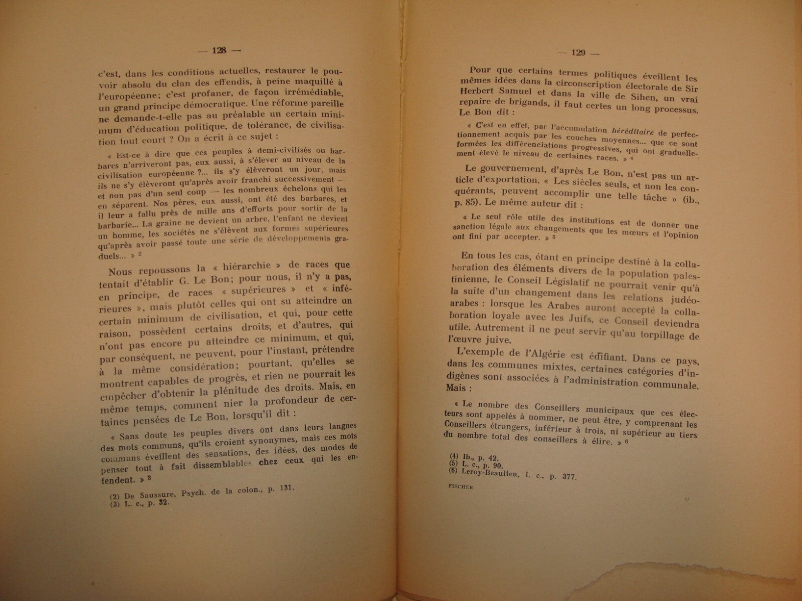 Book Jewish 1937 French France Palestine Israel Colonisation Zionism British Era