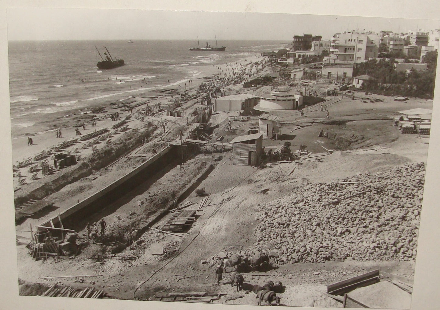 Photo Print, 1940 Palestine Israel TEL AVIV Beach Jewish Judaica KALTER