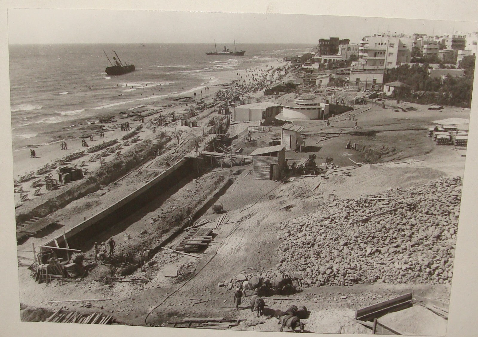 Photo Print, 1940 Palestine Israel TEL AVIV Beach Jewish Judaica KALTER