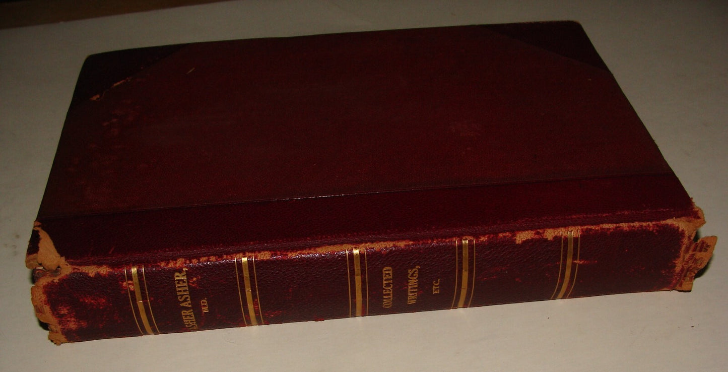 Book Jewish Judaica Asher Asher Circumcision Writings History Memory 1916 London