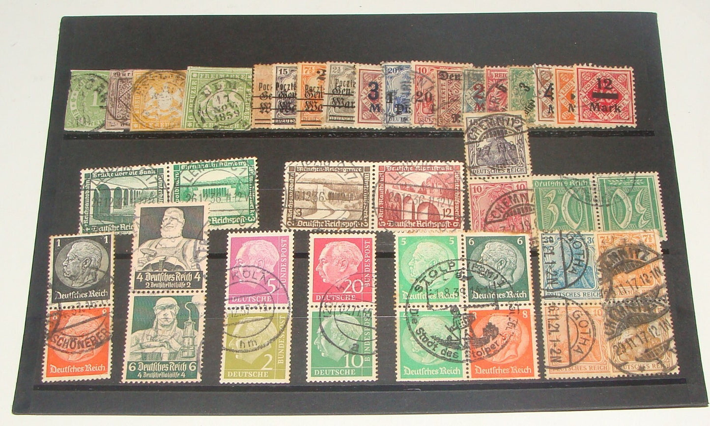 Germany 1850 - 1939 Deutsches Reich Stamp Lot Kreuzer Poland Warsaw East Africa