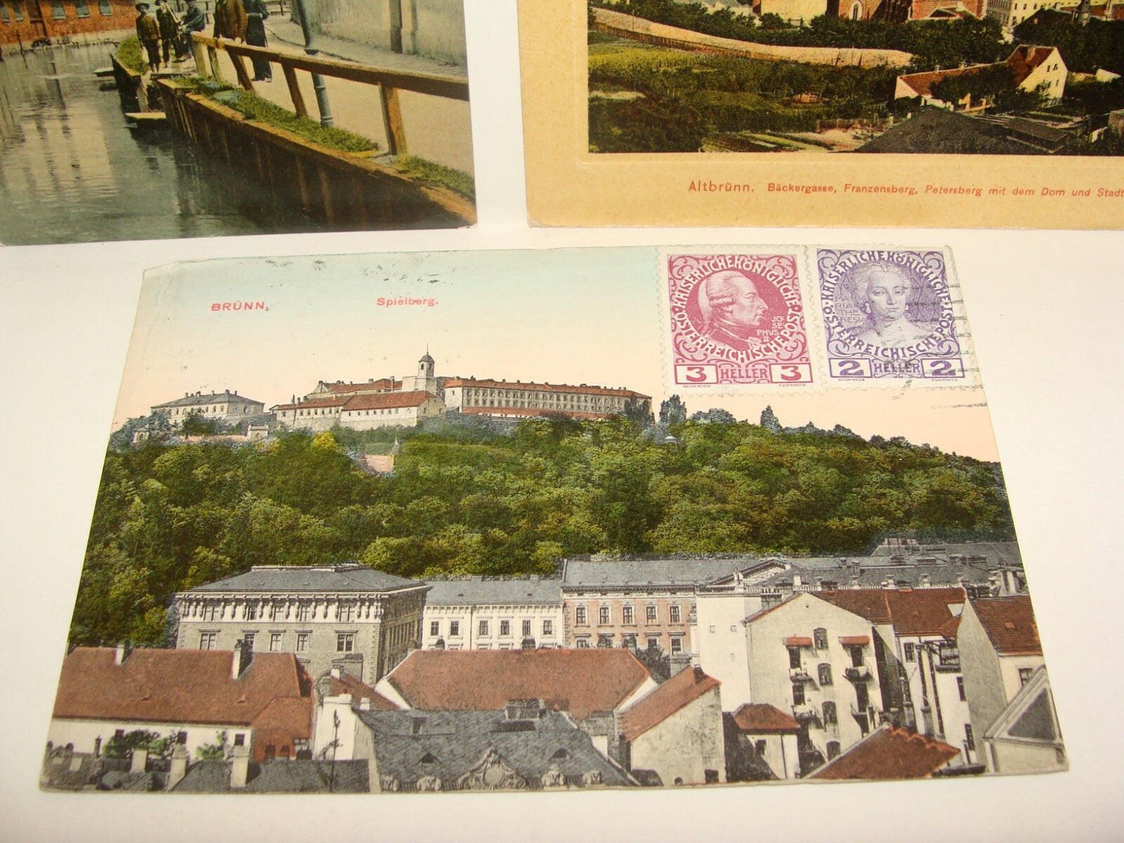 Germany Photo Jewish Card 1909 Czech Slovakia Moravia Brunn Brno Postcard x3