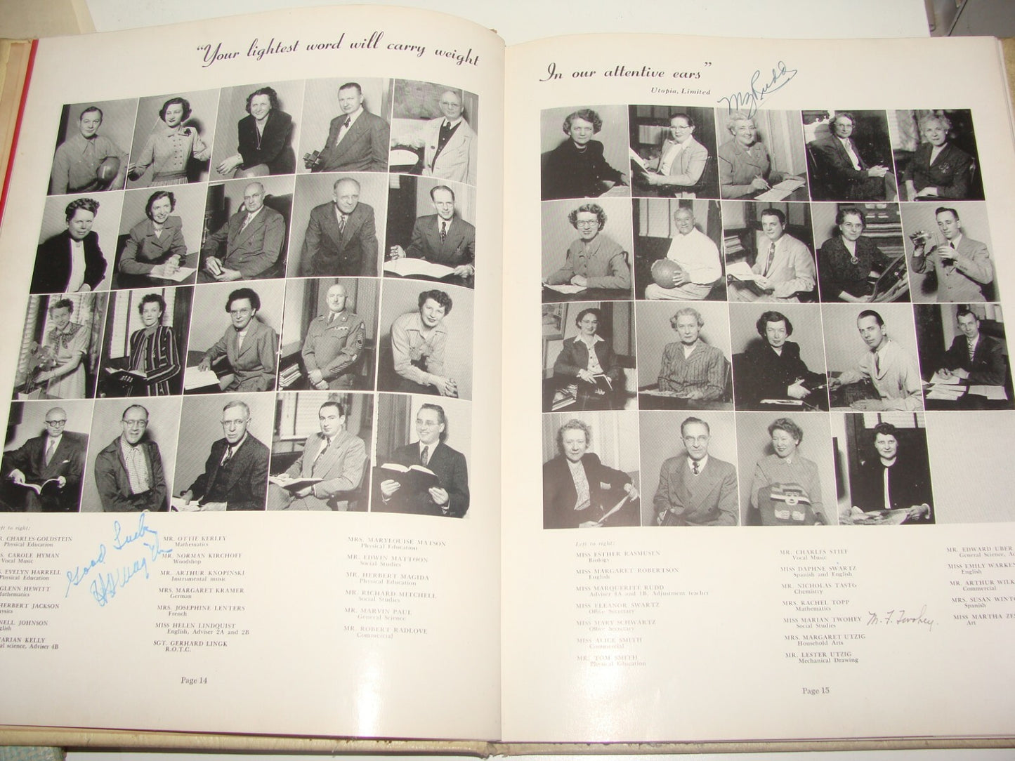 Jewish Judaica 1953 Progress Von Steuben High School Chicago Yearbook Hebrew