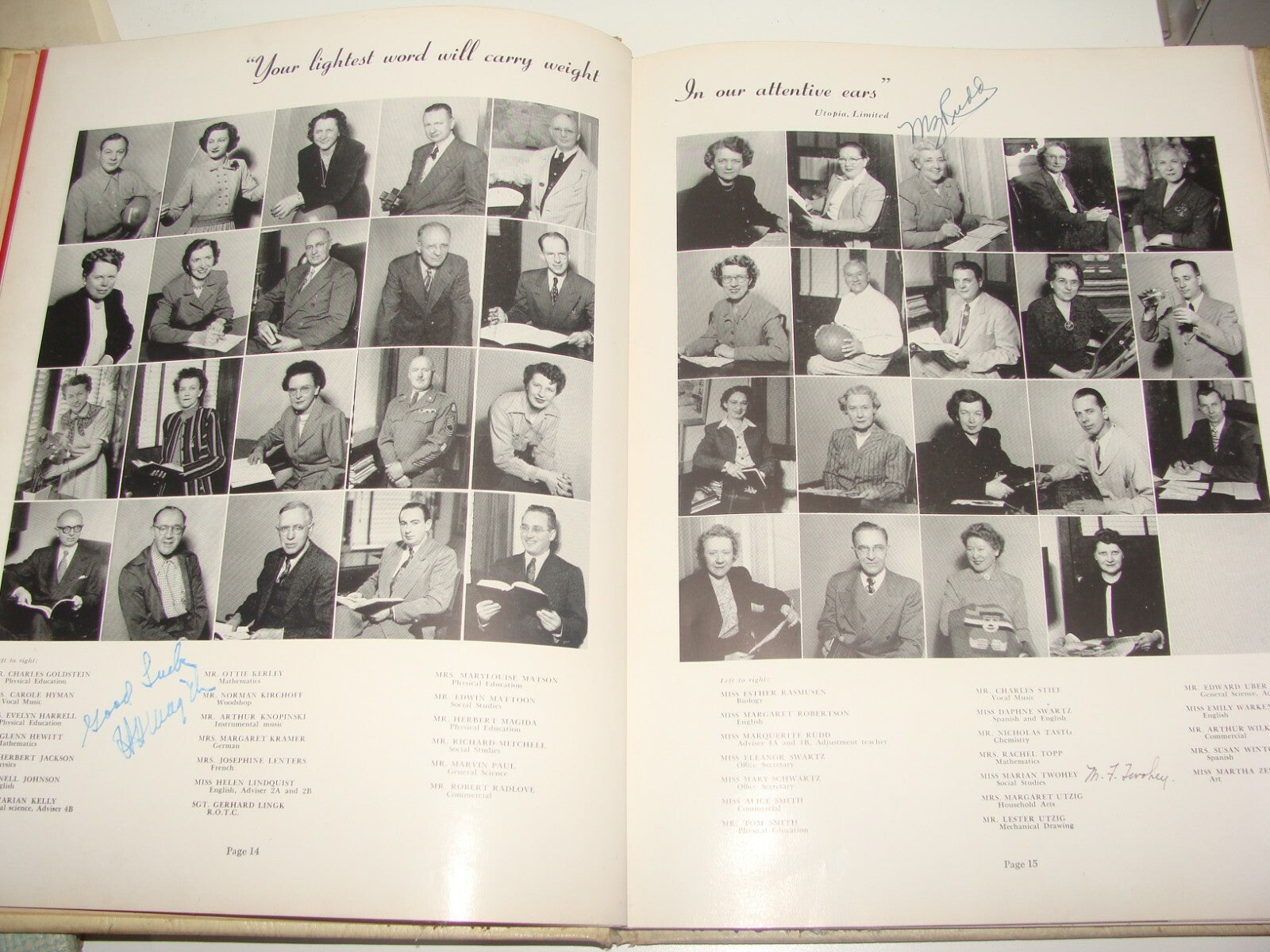 Jewish Judaica 1953 Progress Von Steuben High School Chicago Yearbook Hebrew