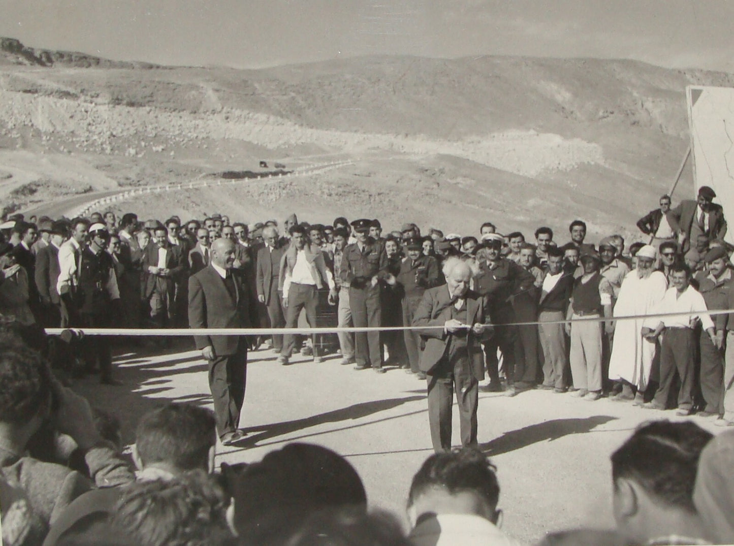 Pol Jewish Judaica Israel Israeli Prime Minister Ben Gurion 1958 Press Photo