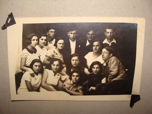 Photo Jewish 1920s Romania Moldova Briceni Zionist Youth Movement Hebrew