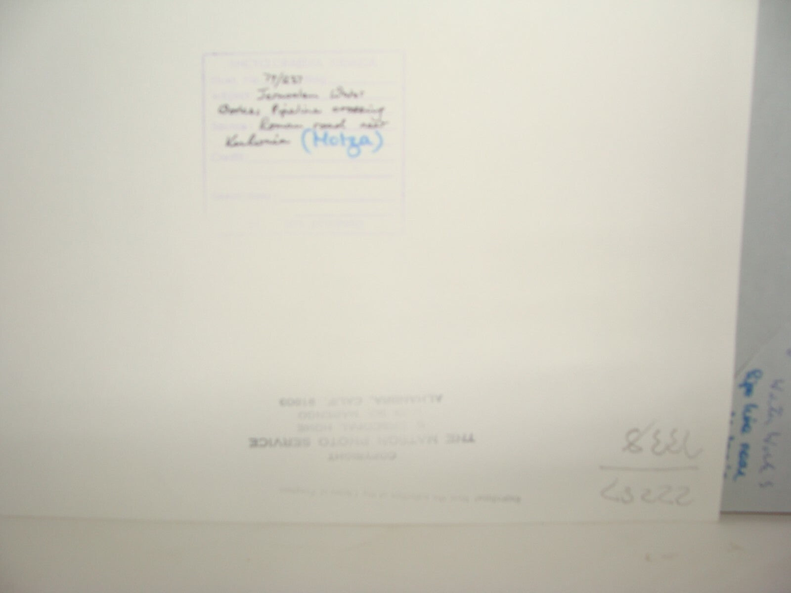 Photo Print Palestine MATSON , 1930s Israel Jerusalem Water Work Kolunia Motza