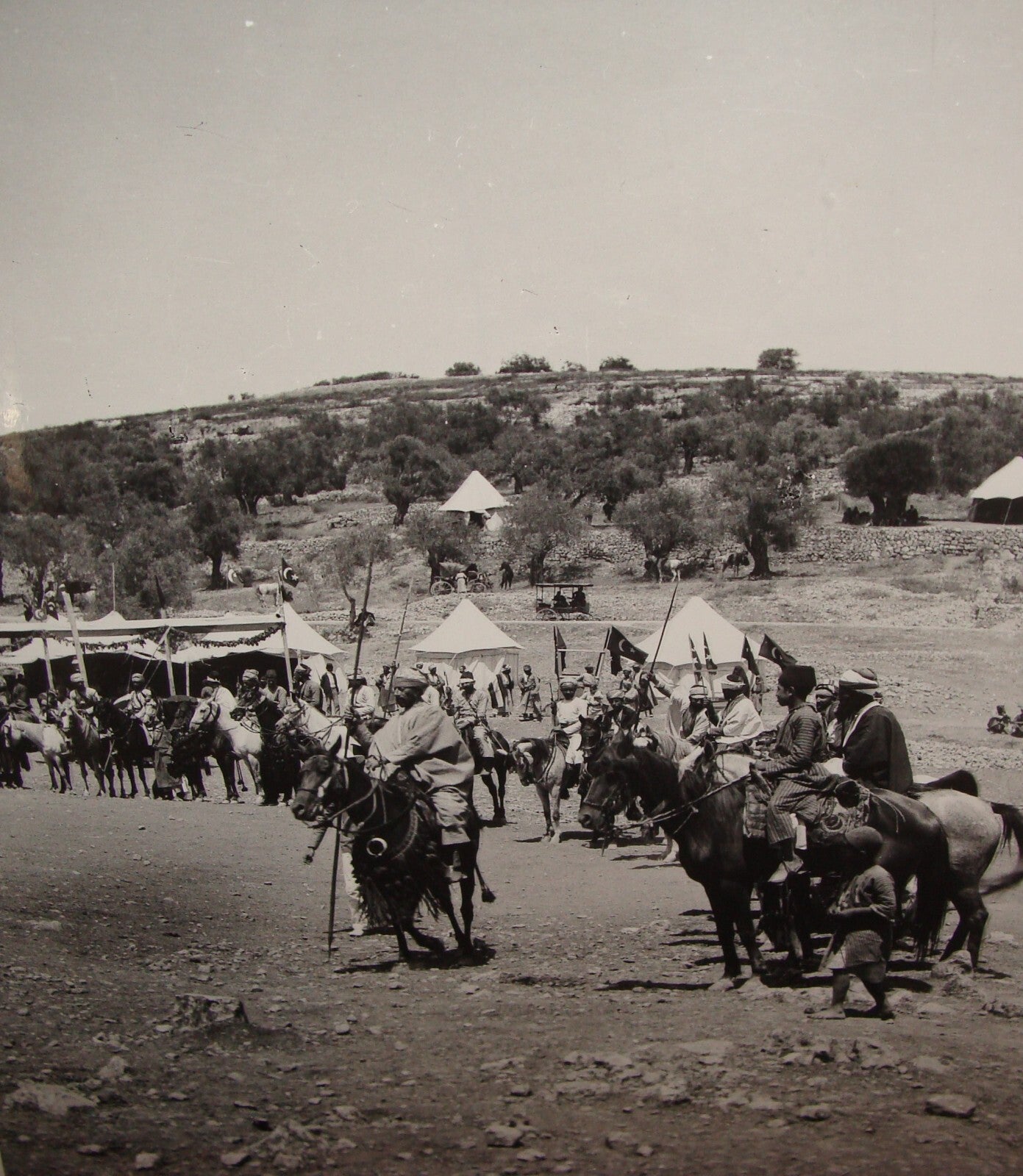 Photo Print Palestine MATSON , 1900s Ottoman Israel KIRYAT YEARIM WARRIORS