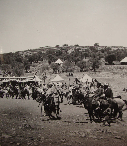Photo Print Palestine MATSON , 1900s Ottoman Israel KIRYAT YEARIM WARRIORS
