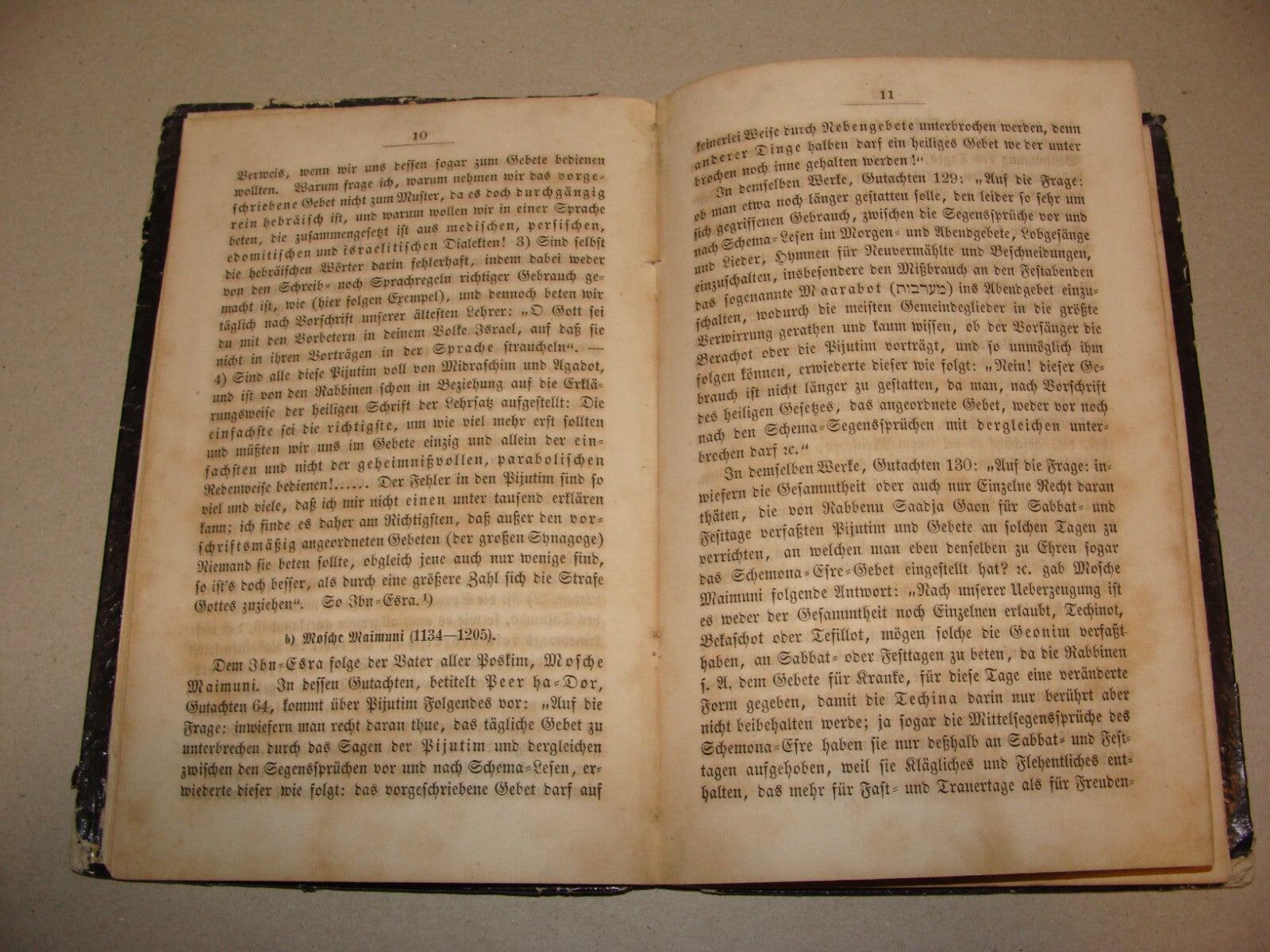 Germany Book Jewish Judaica Antique 1857 German Konigsberg Synagogue Stamp