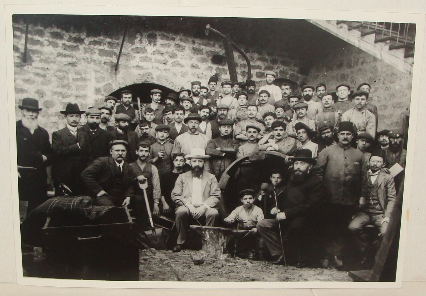 Photo Print, 1907 Zionist David Wolfsohn Jewish Judaica Palestine Jaffa Factory