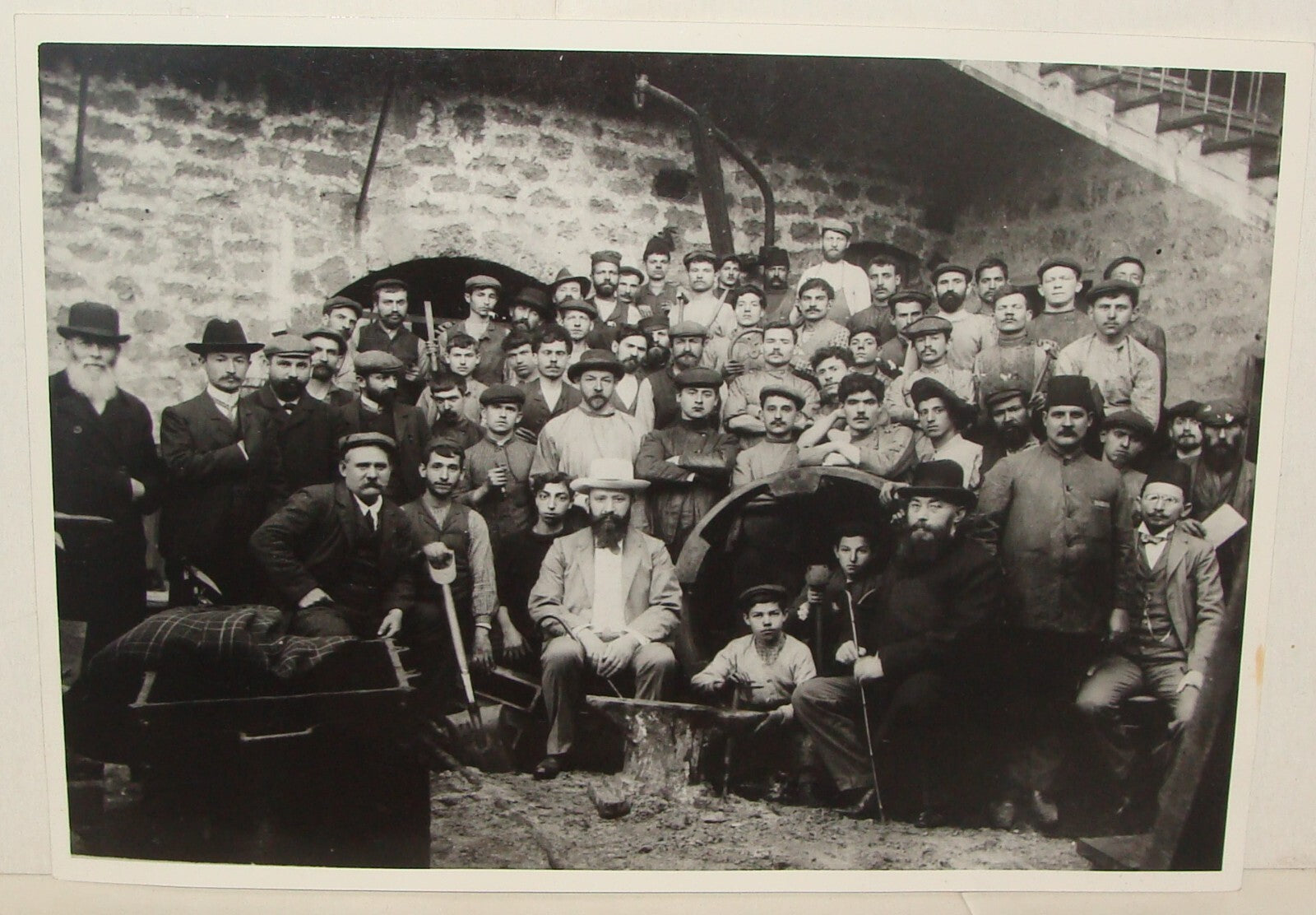 Photo Print, 1907 Zionist David Wolfsohn Jewish Judaica Palestine Jaffa Factory