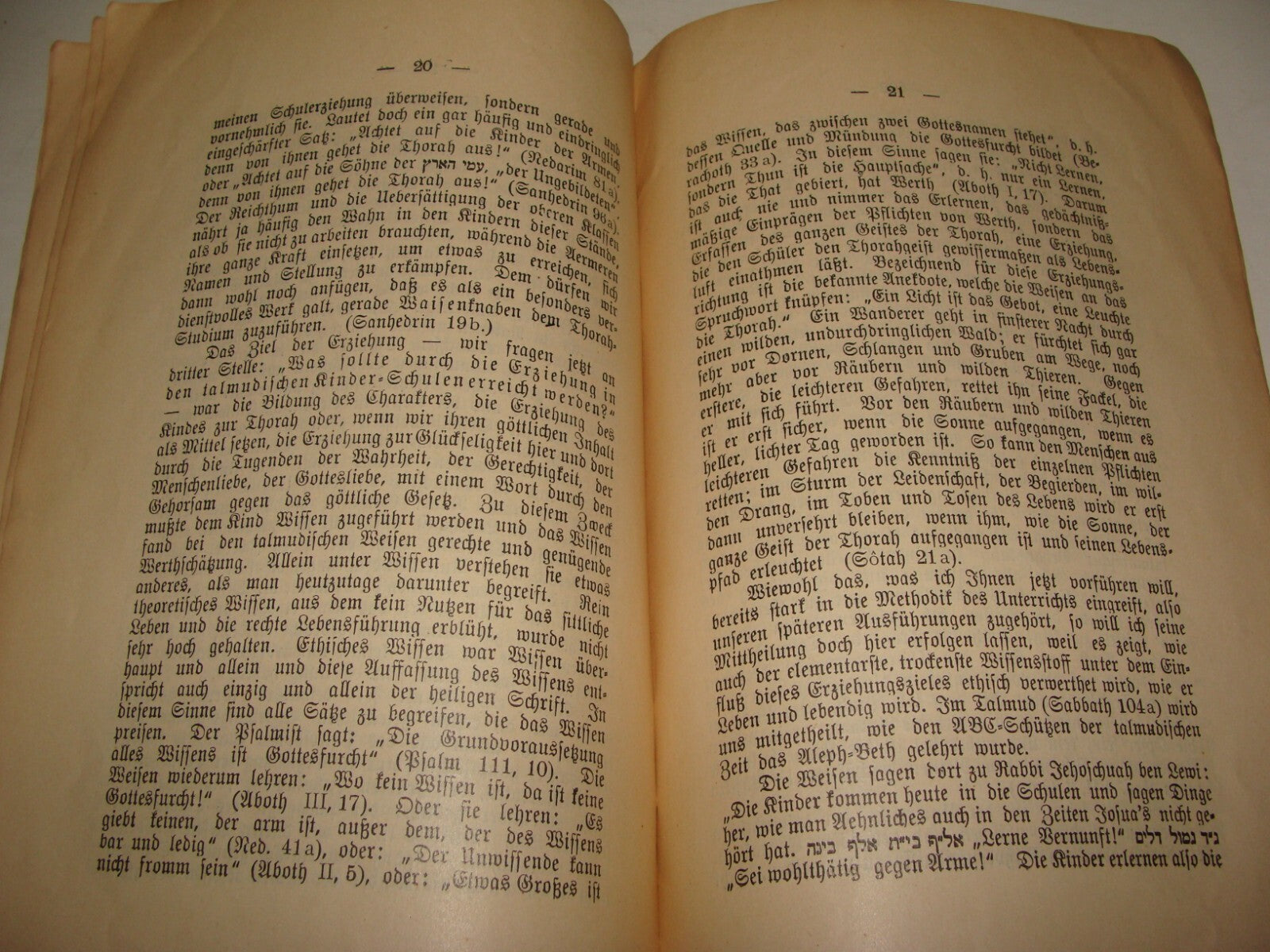 Germany Book Jewish Judaica German Bible Biblical Hebrew TALMUD Dr. Stein 1901