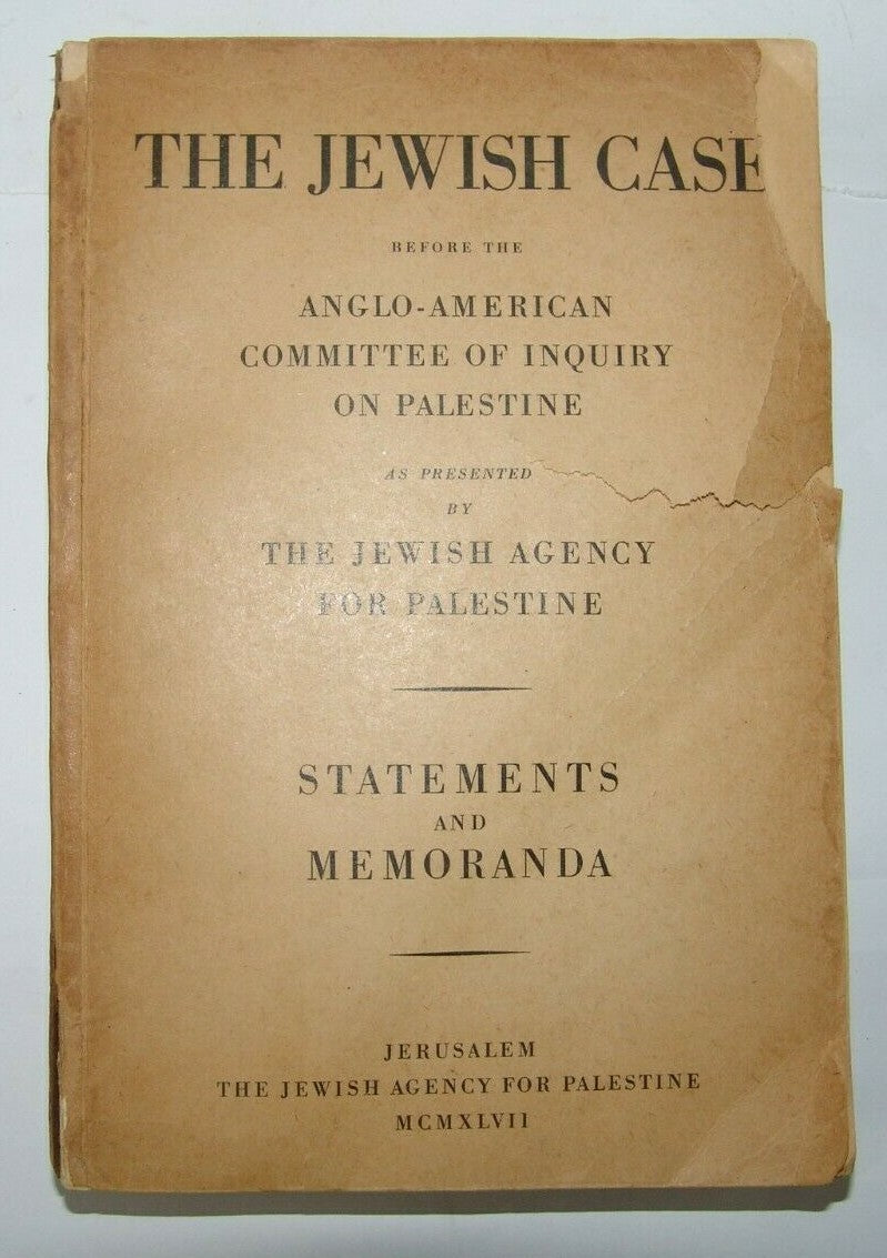 $ Jewish Case Before Anglo American Committee of Inquiry on Palestine