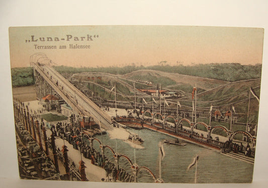 Germany 1910s German   Berlin Halensee LUNA PARK Postcard