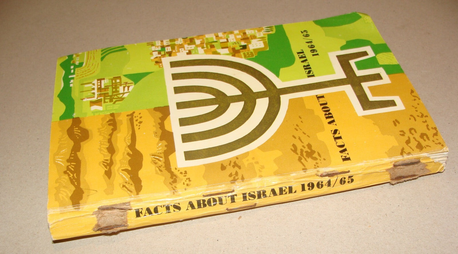 Jewish Judaica 1965 Israel Israeli Facts Guide Information Book History Map