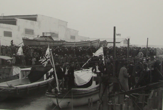 Photo Print, 1938 British Palestine Israel Tel Aviv Port Official Opening