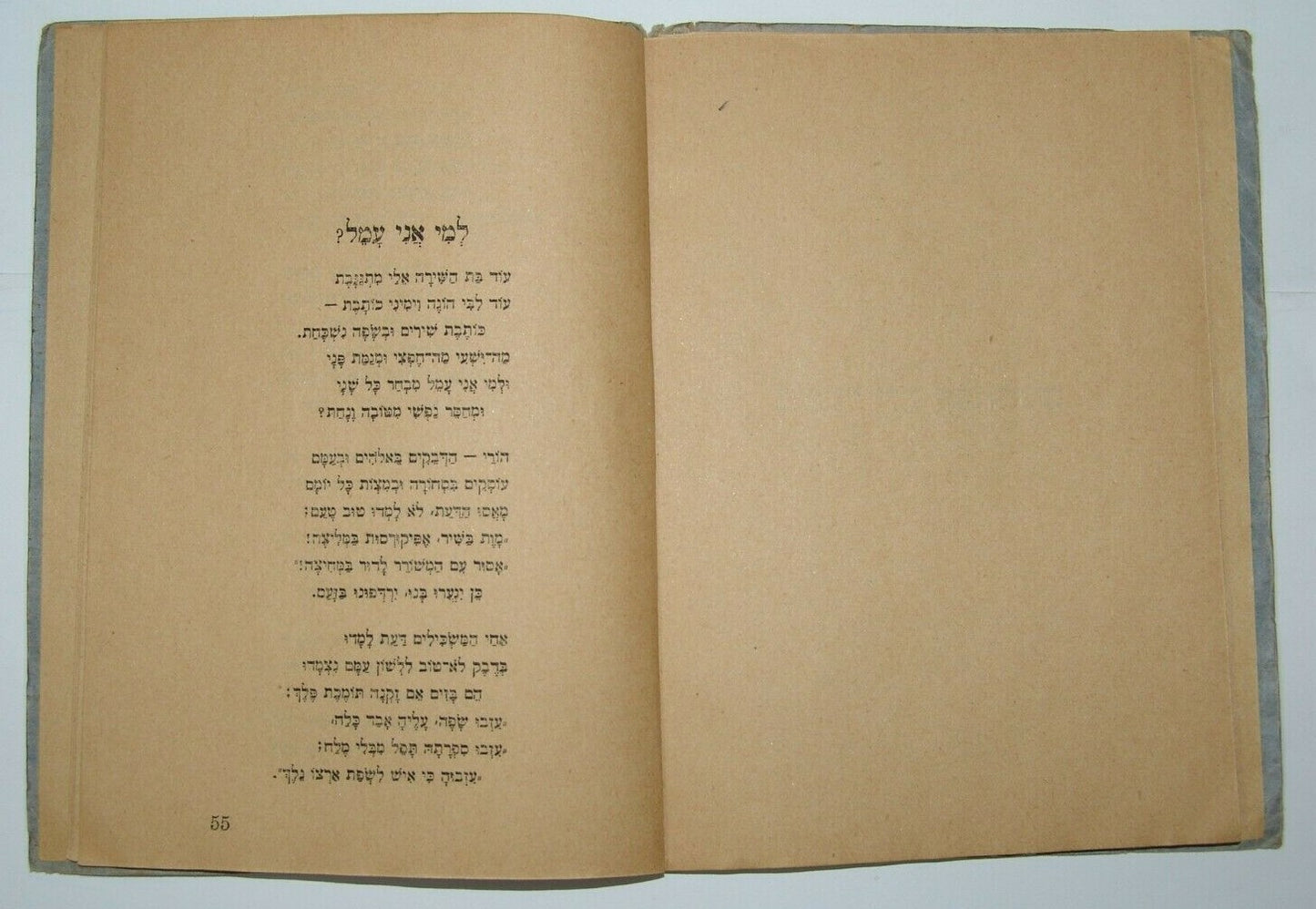 Book Jewish Judaica Berlin rabbi Judah Leib Gordon poems 1923 יהודה ליב גורדון