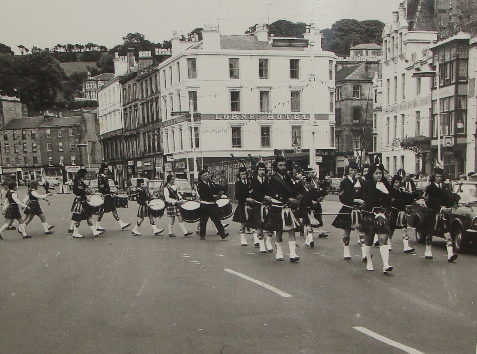 Photo Jewish Ad Judaica 1960s Glasgow Scotland Lads Brigade Parade Musical Pipe