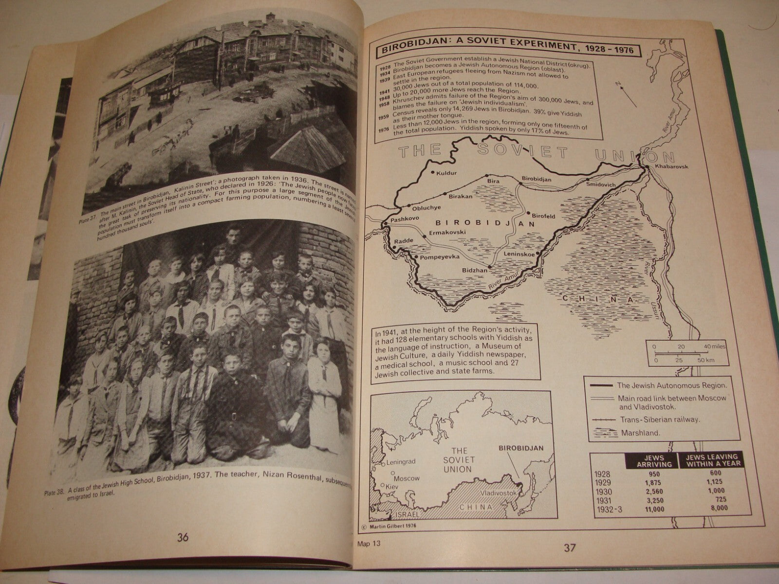 Book Jewish Judaica Soviet Russia Russian Jews History Map Photo Album