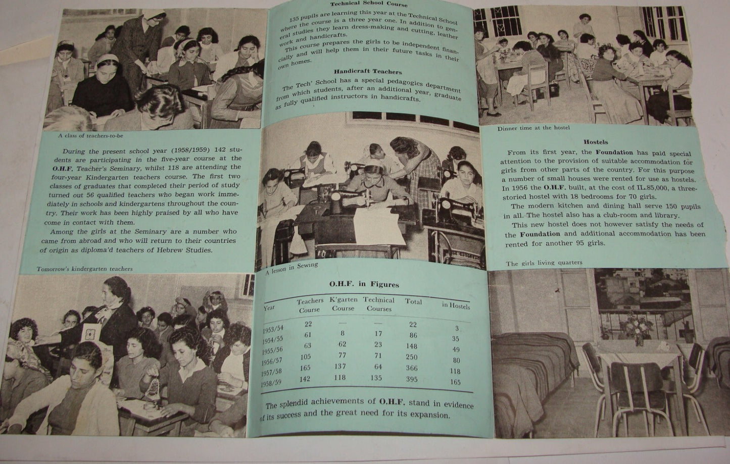 Jewish Judaica Israel Hebrew Jerusalem OR HACHAIM Girls Religious Education 196?