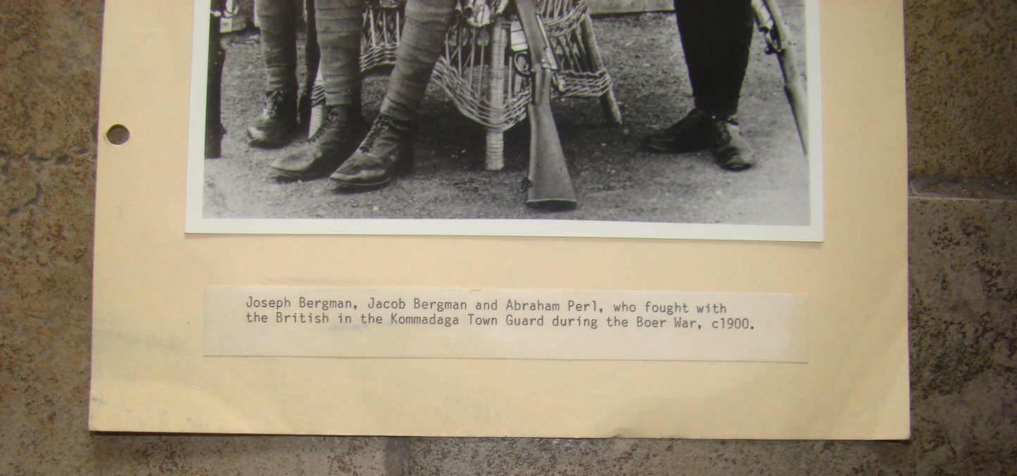 Ad Jewish Judaica Soldiers British Army Komadaga Boer War c.1900 South Africa