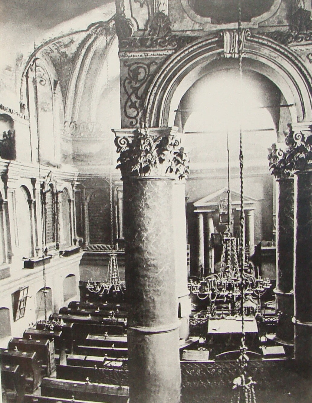 Photo Print, Galicia Austrian Poland Przemysl Synagogue 1900 Interior
