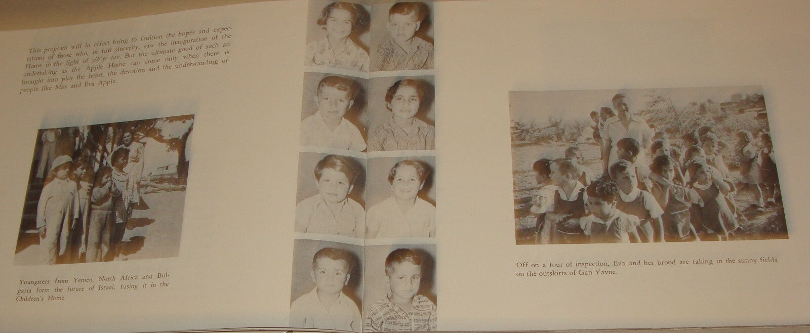 Pamphlet Jewish 1950 Israel Israeli APPLES OF GAN YAVNE Photo Zionist Yemenite