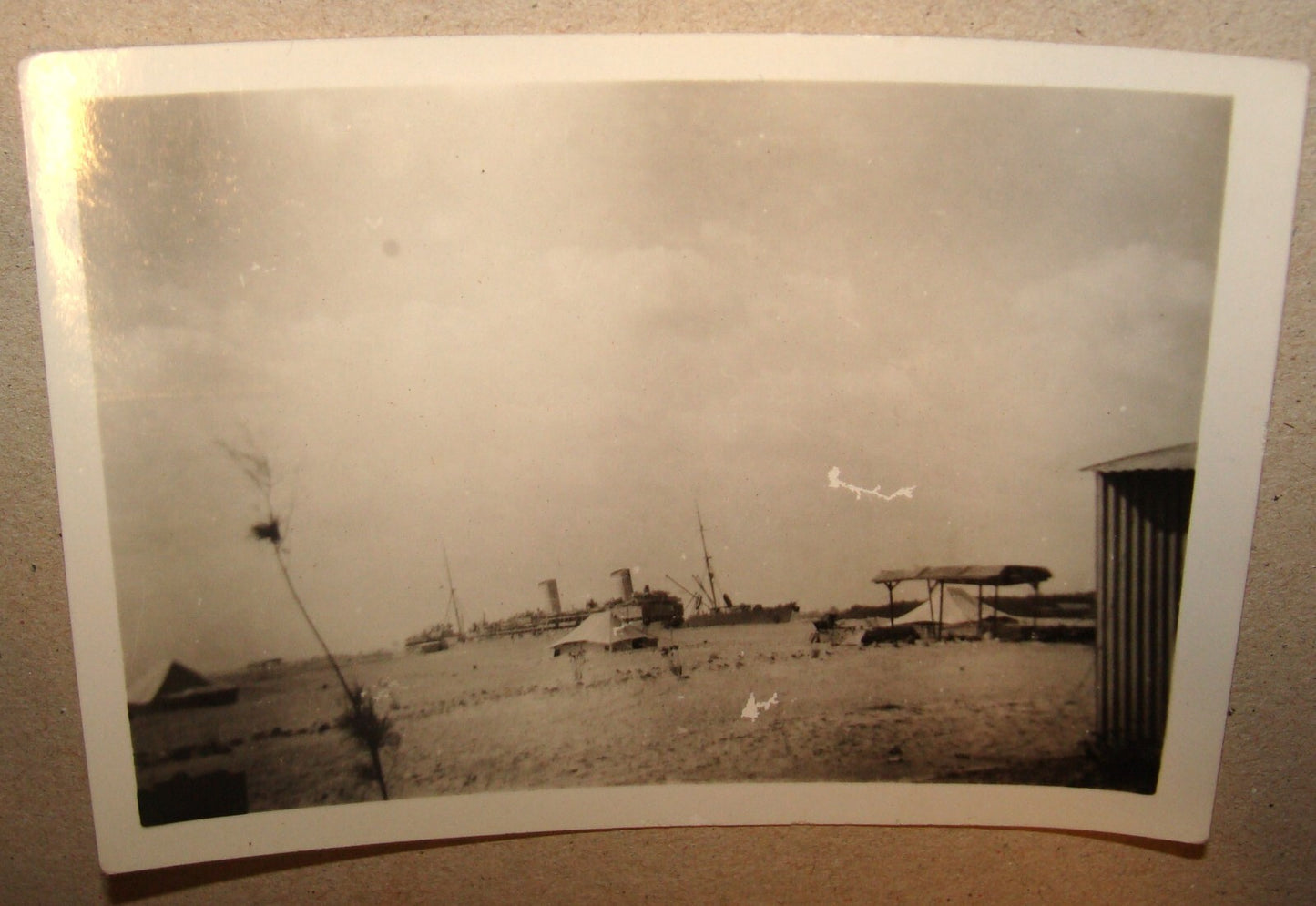 1944 Judaica Jewish Chaplain Jaffe British Army Military Photo Egypt Suez cANAL