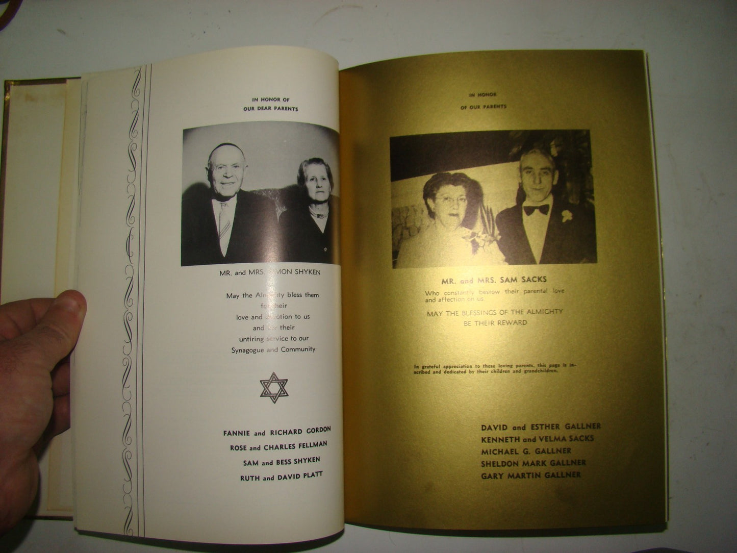 $ Book Jewish judaica rabbi 1954 Golden of B'nai Israel Synagogue American Iowa