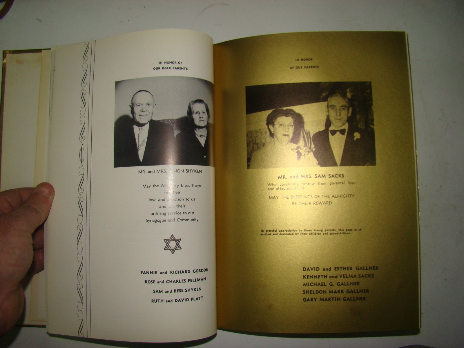 $ Book Jewish judaica rabbi 1954 Golden of B'nai Israel Synagogue American Iowa