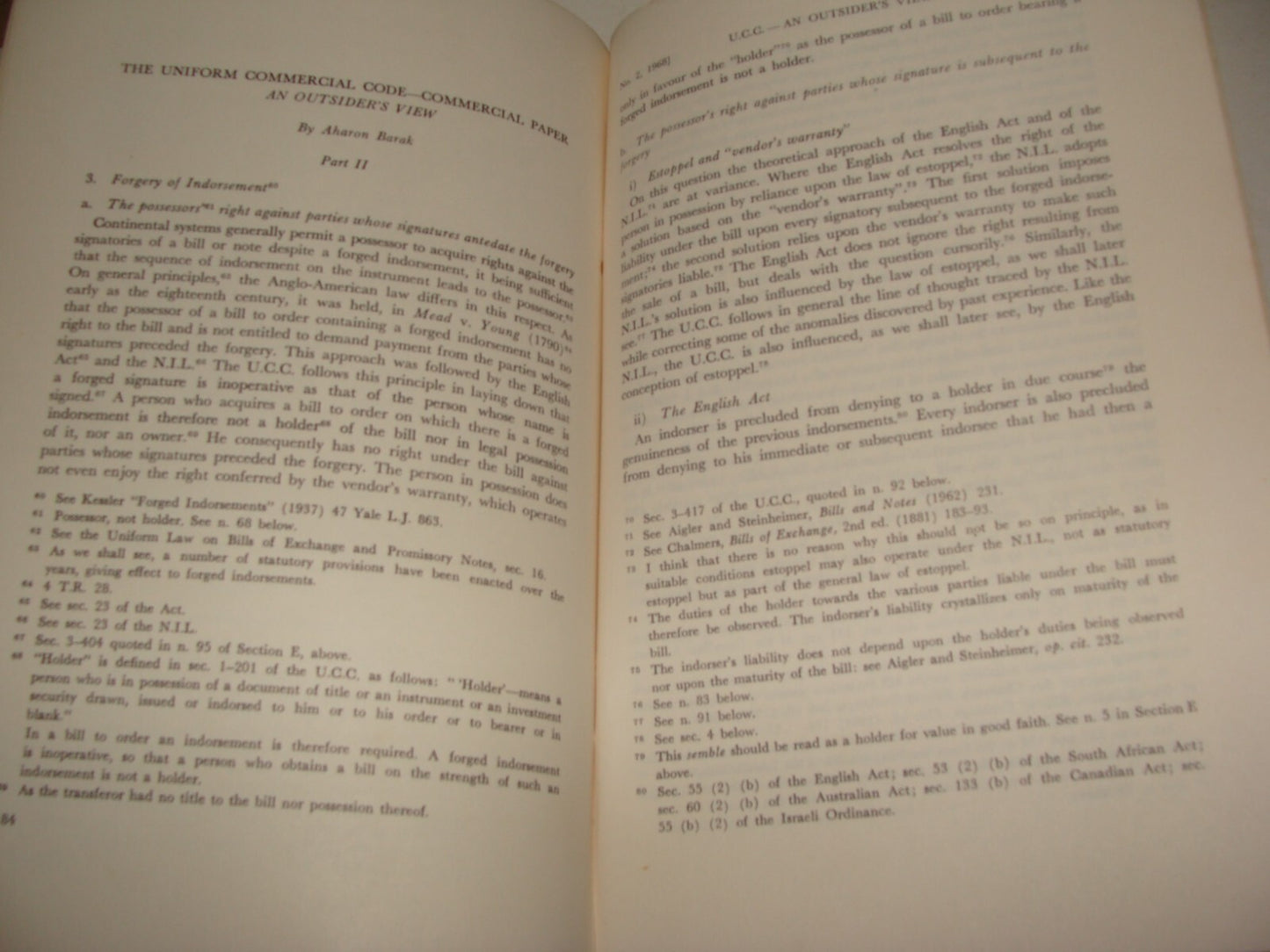 Jewish Judaica 1968 Israel Israeli Supreme Court JUDGE AHARON BARAK Law Review