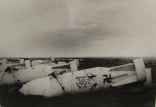 Photo Print, 1940s WW2 Jewish Palestine Regiment Benghazi Missile To Nazi Hitler