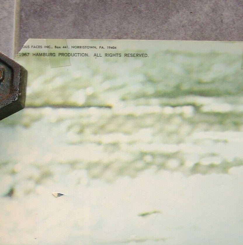 poster Jewish Judaica Superman Telephone Booth Hamburg Famous Faces 1967