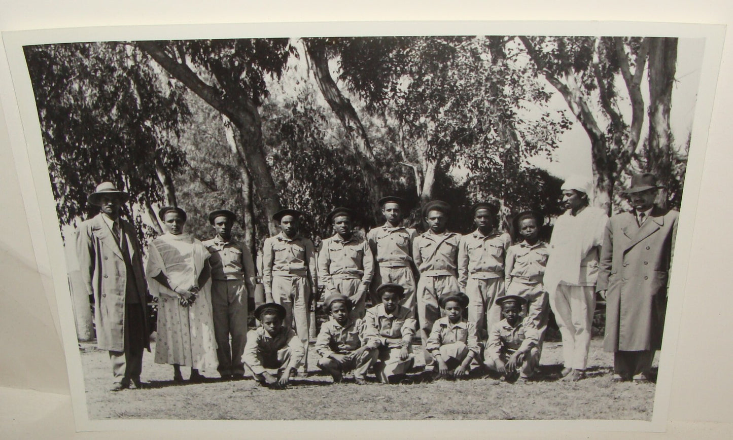 Photo Print, 1950s Jewish Judaica Ethiopia Jews Yona Bogale School Before Israel