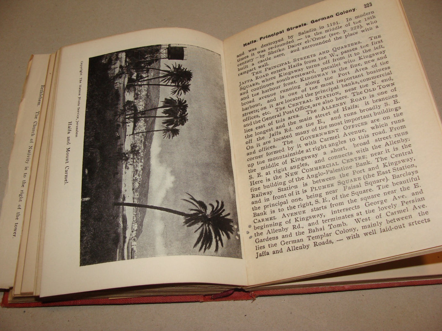 Book Palestine Guide including Trans Jordan Travel 1946 Israel Jerusalem Matson