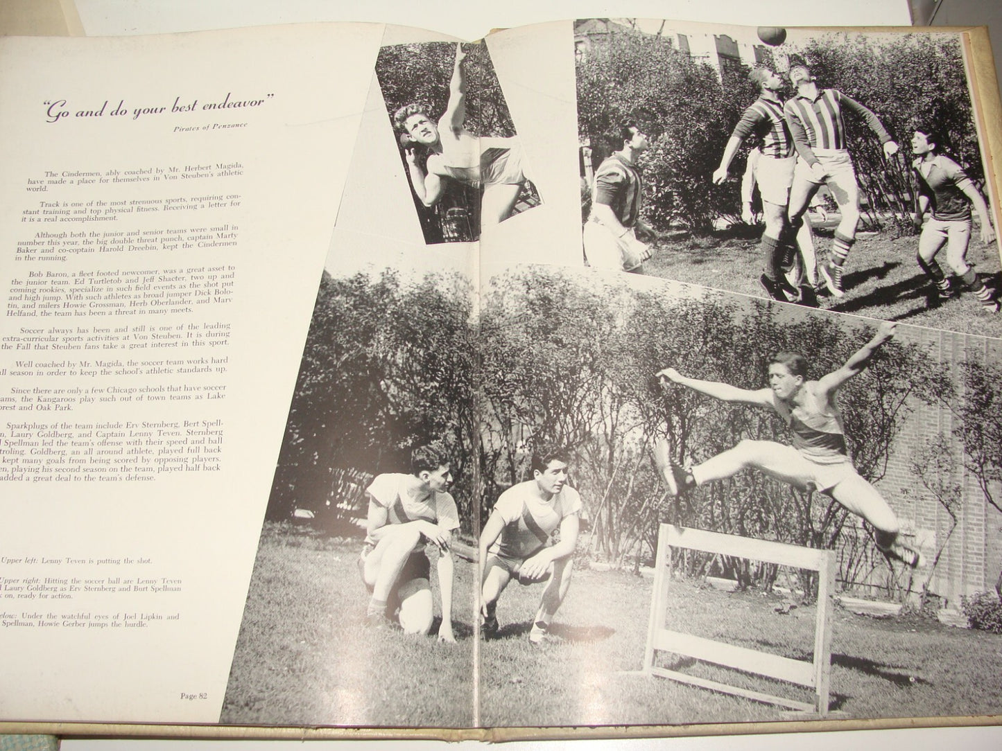 Jewish Judaica 1953 Progress Von Steuben High School Chicago Yearbook Hebrew