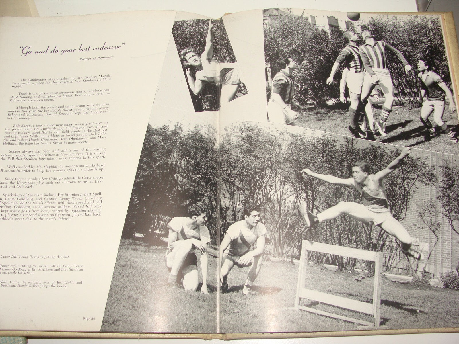 Jewish Judaica 1953 Progress Von Steuben High School Chicago Yearbook Hebrew