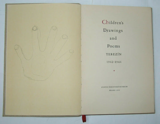 Book Jewish Judaica Childrens Drawings and Poems Terezin 1942 1944 Holocaust WW2
