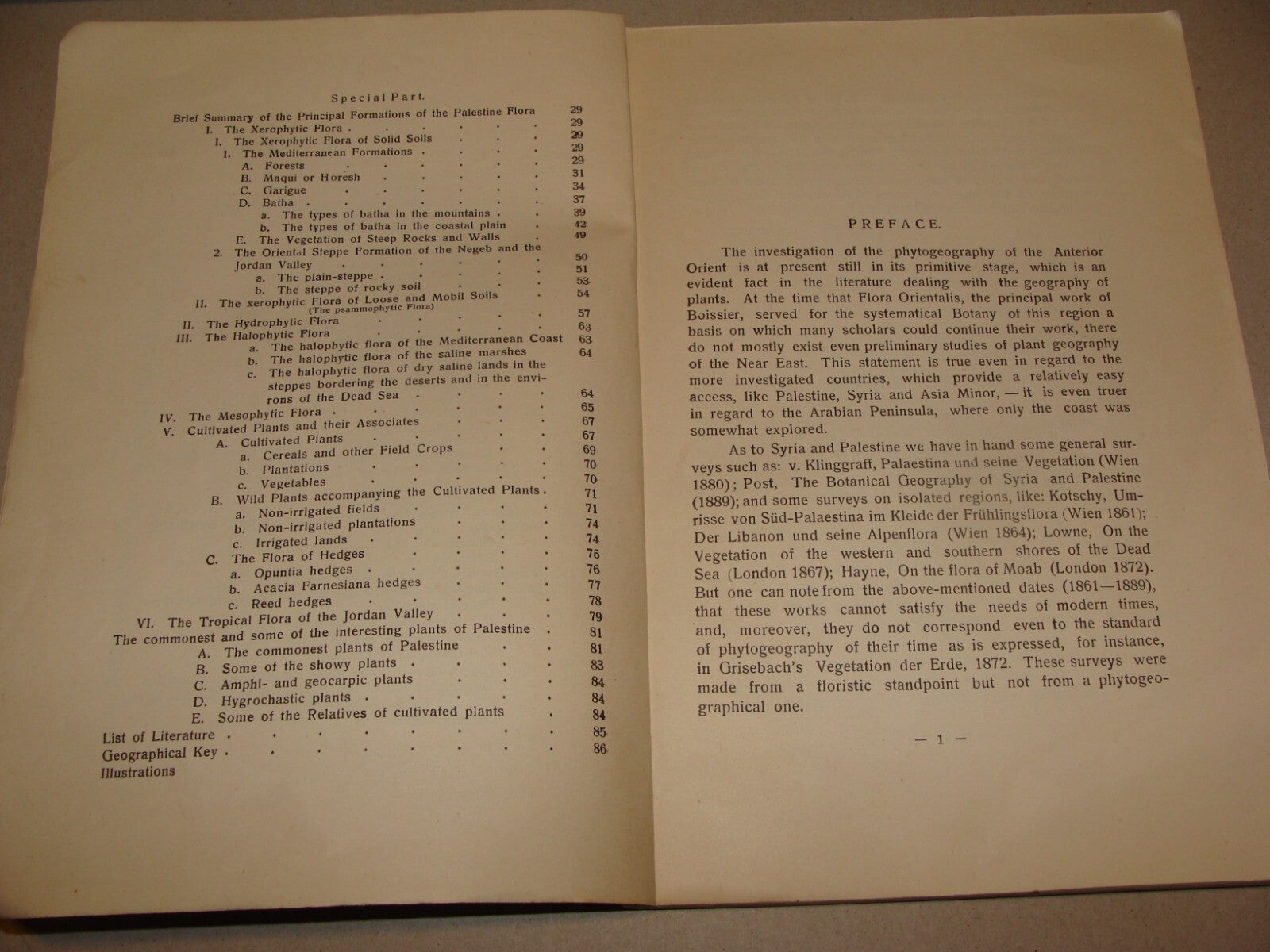 Book Jewish 1927 VEGETATION OF PALESTINE Israel EIG Agriculture Zionist Medical