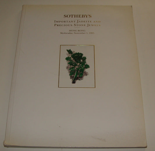 Catalog Sotheby's Important Jadeite And Precious Stone Jewels 1995