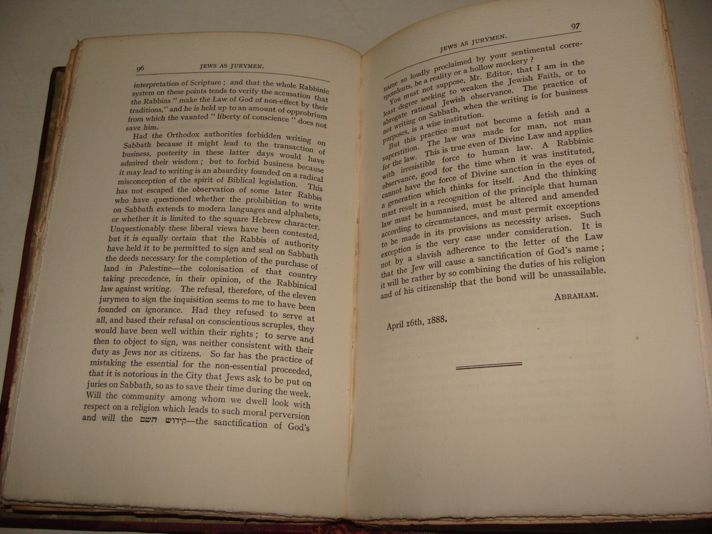 Book Jewish Judaica Asher Asher Circumcision Writings History Memory 1916 London