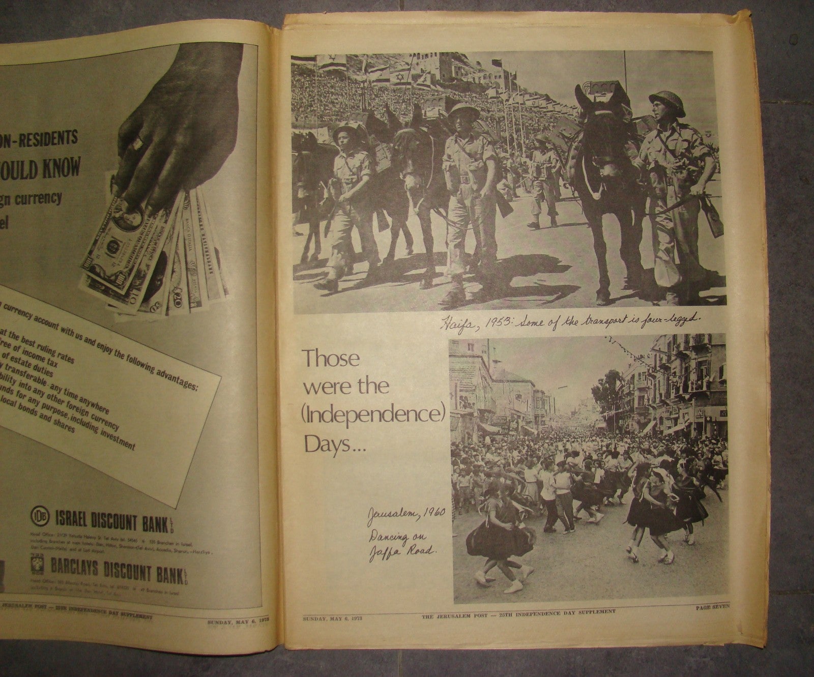 Newspaper Jewish The Jerusalem Post 1973 Israel 25th Independence Day Special